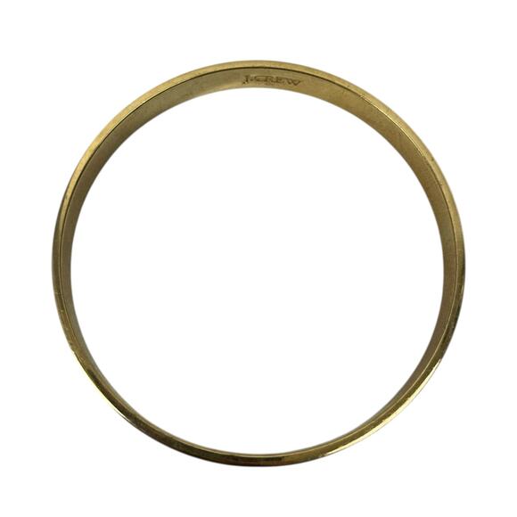 J. Crew Gold and Enamel Bangle Bracelet Blue - Picture 2 of 5